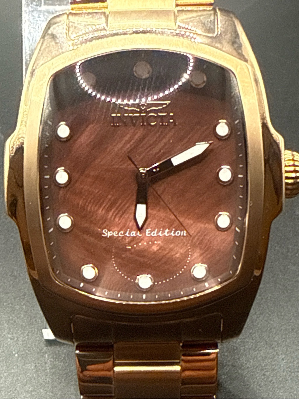Invicta Rose Gold Tone Watch With Brown Dial Invicta Rose Gold Tone Watch With Brown Dial